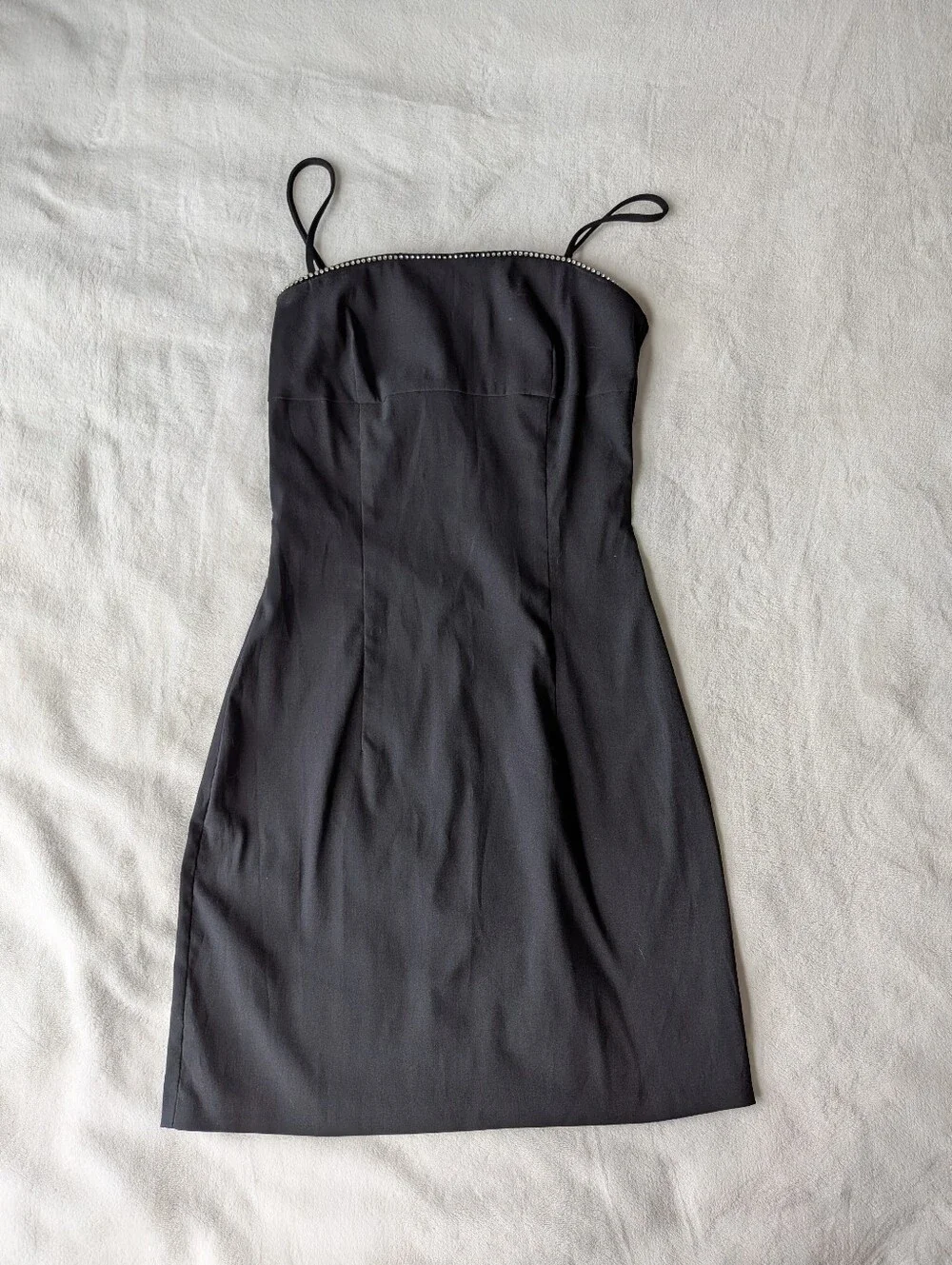 Vintage | Dresses | Vintage Venus Black Fitted Mini Dress | Poshmark